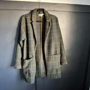 PLAID BLAZER